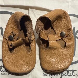 Mon Petit Brown Kids Moccasins